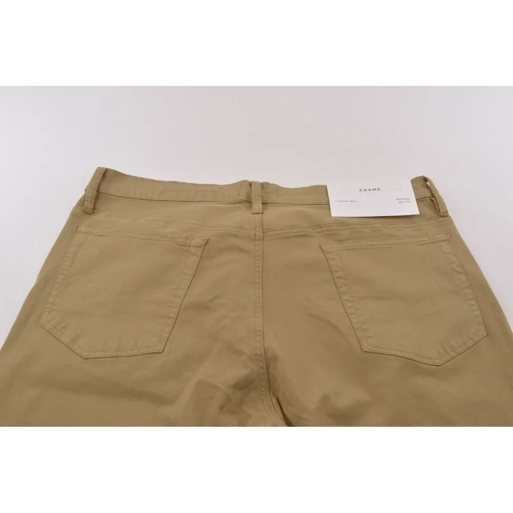 Frame Denim NWT Casual Pants Size 36 In Solid Tan Cotton Blend L'Homme Slim - Picture 5 of 10